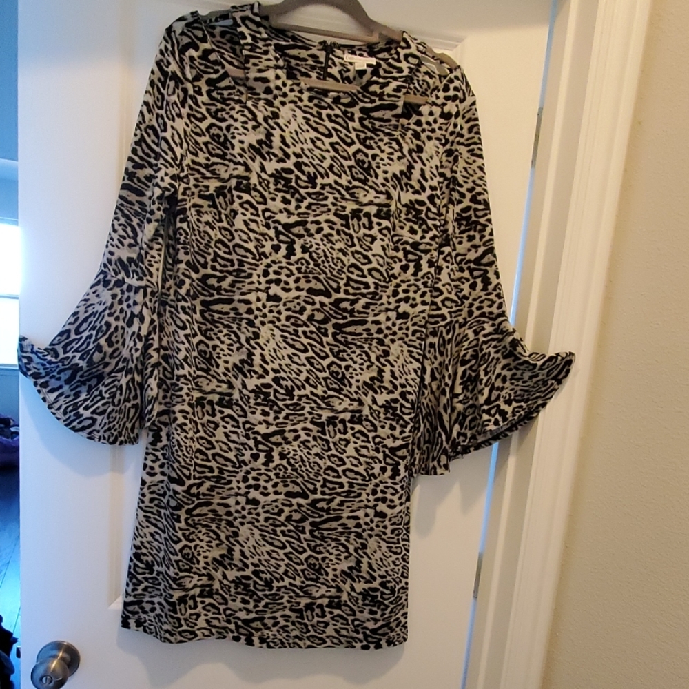 Beautiful Animal Print Black and White Dress